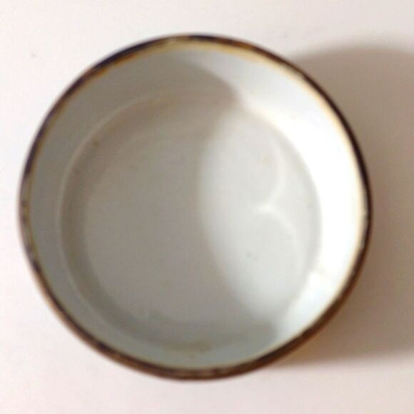 Vintage Chinese Hand-Painted Cloisonne Porcelain Trinket Dish with Lid - Picture 4 of 8